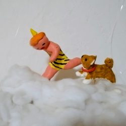 大人になって私が作った粘土の人形